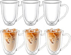 Wilmax Doppelwandiger Becher 250 ml Borosilikatglas 6er Set WL-888725/A6