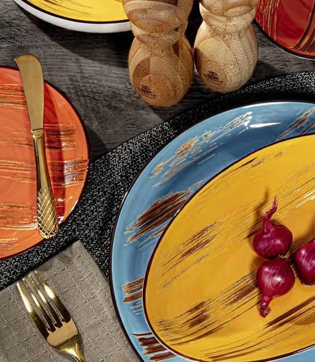 Wilmax Servierset 2-teilig mit Butterdose 19 cm mit goldfarbenem Messer Weiß aus Porzellan
