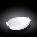 Wilmax Backform mit Griffen 990 ml Weiß aus Porzellan