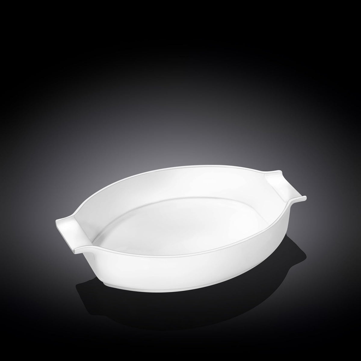 Wilmax Backform mit Griffen 990 ml, oval, für Aufläufe – WL-997027/1C