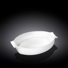 Wilmax Backform mit Griffen 990 ml, oval, für Aufläufe – WL-997027/1C