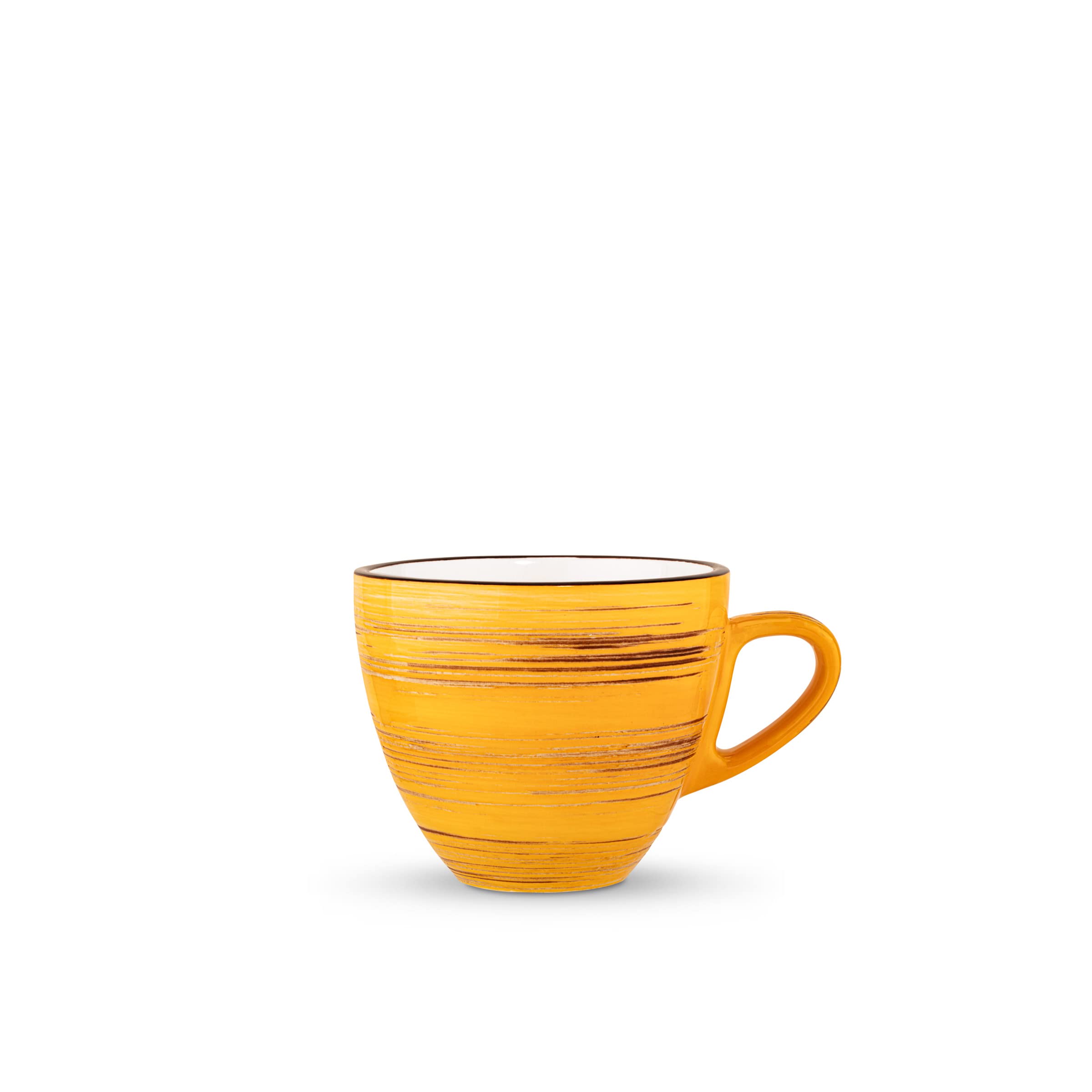 Wilmax WL-669436/A Porzellan Tasse, Gelb, 300mL Kapazität