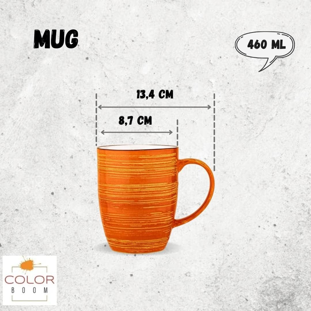 Wilmax ColorBoom cups 460 ml, set of 6 WL-669337/A6