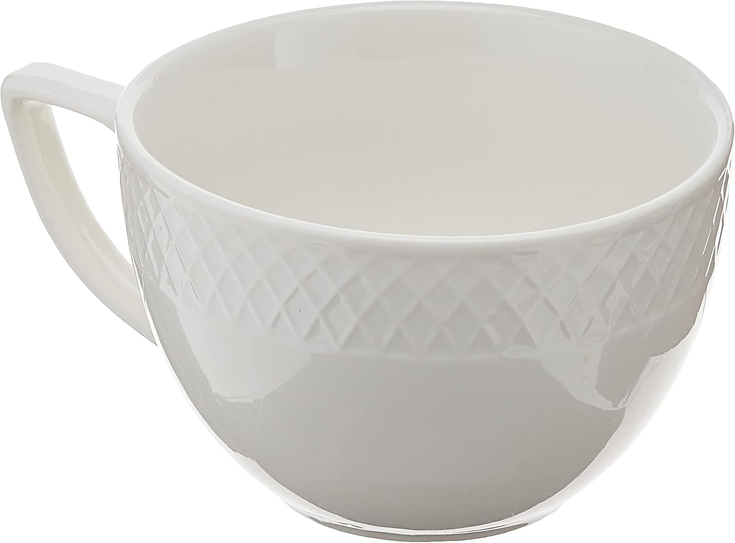 Wilmax WL-880109/2C Porzellan Jumbo Becher, Weiss, 500mL Kapazität, 2 Stück