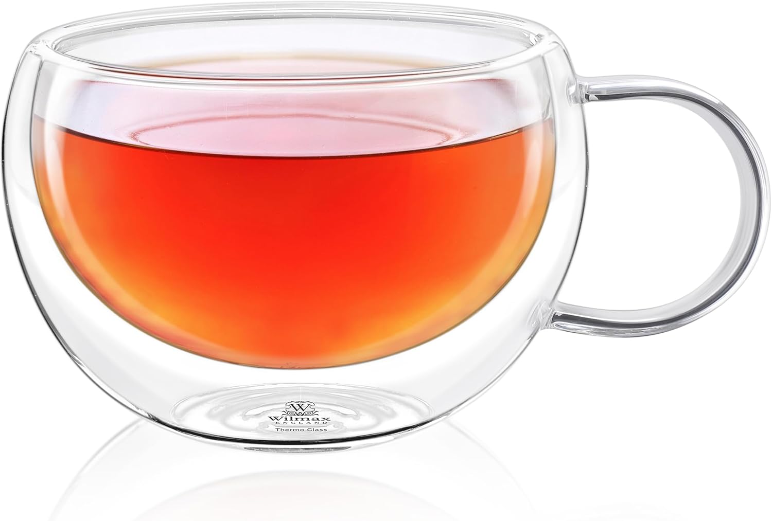 Wilmax Thermogläser mit Henkel 2er-Set 300 ml Latte Kaffeeglas WL-888769/A2