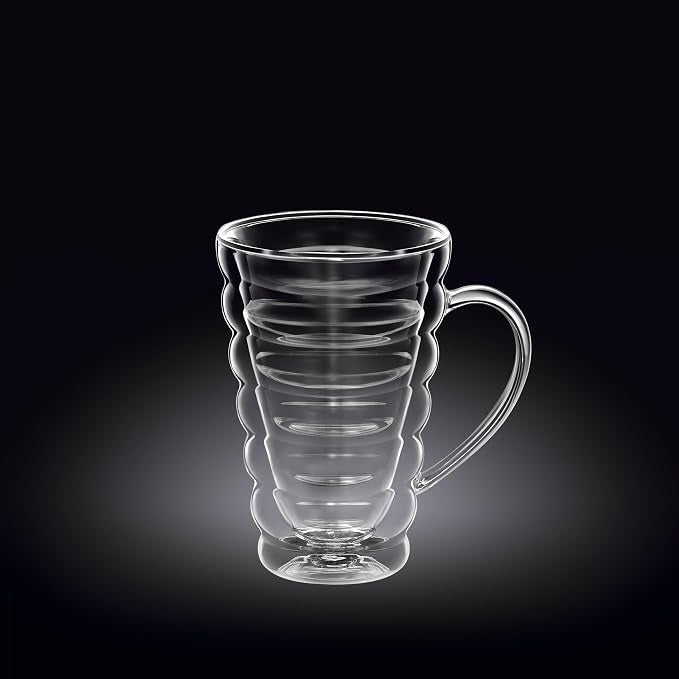 Wilmax Doppelwandiger Thermobecher 300 ml 6er-Set Transparent