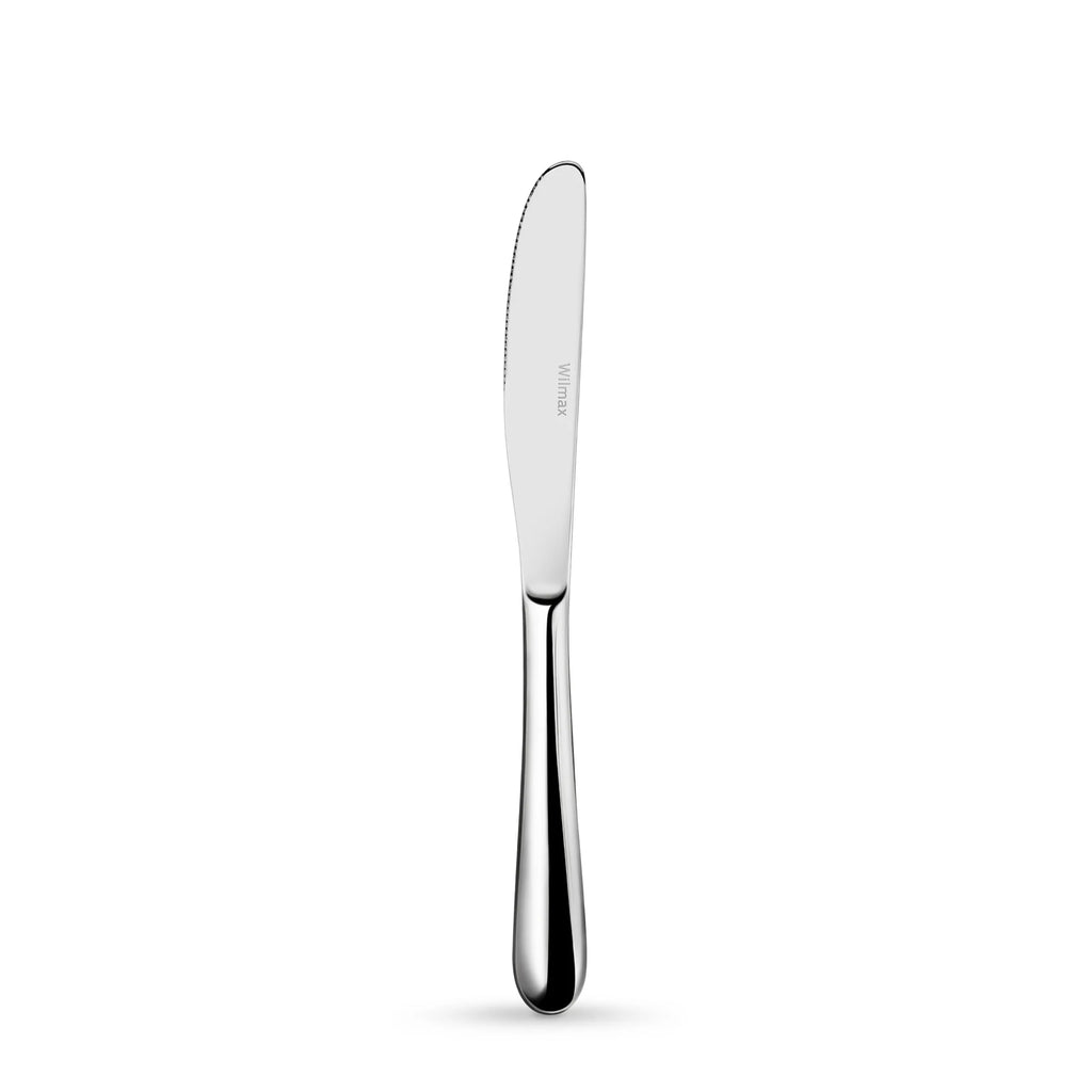 Wilmax Tafelmesser 22 cm Silber aus Edelstahl