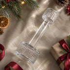 Wilmax Kerzenhalter 20 × 9 cm Transparent aus Glas
