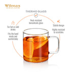 Wilmax Glastasse 500 ml Borosilikatglas Transparent WL-888608/A