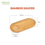 Wilmax Unterteller 30,5 × 15 cm Natur aus Bambus