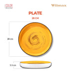 Wilmax Teller 28 cm Gelb aus Porzellan