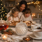 Wilmax Bonboniere Ø 8,5 cm mit Deckel Transparent aus Glas