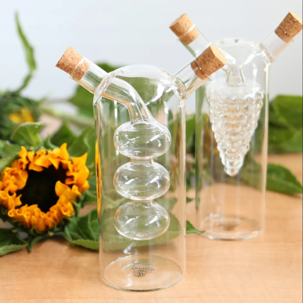 Wilmax Öl- und Essigflasche 250/50 ml Transparent aus Glas