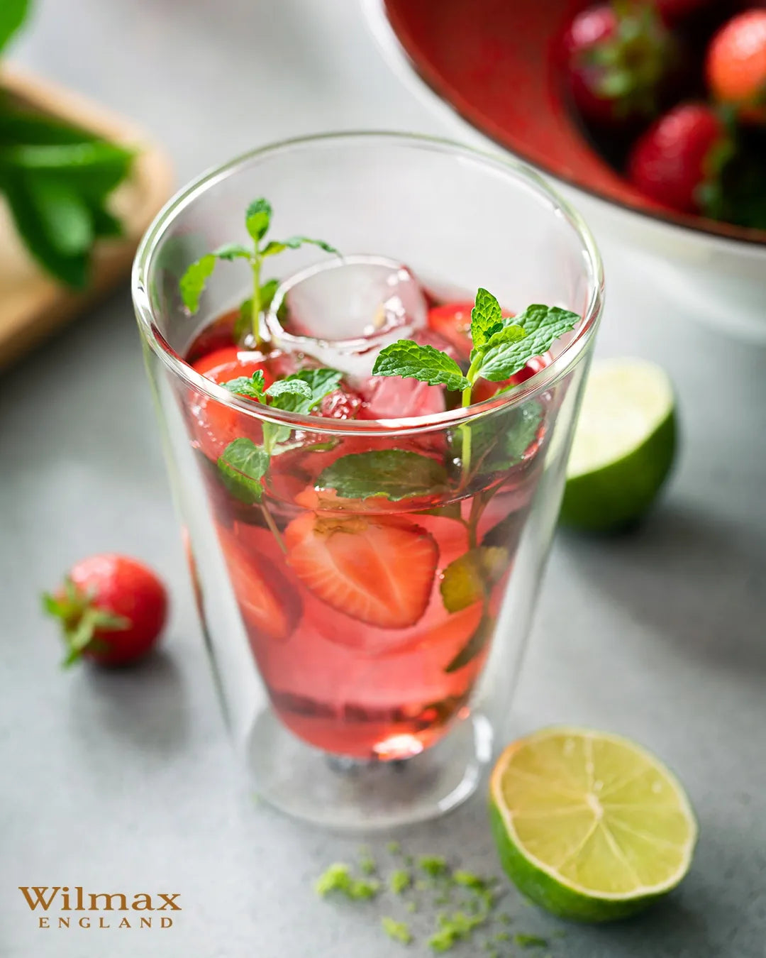 Wilmax Doppelwandiges Glas 300 ml Transparent