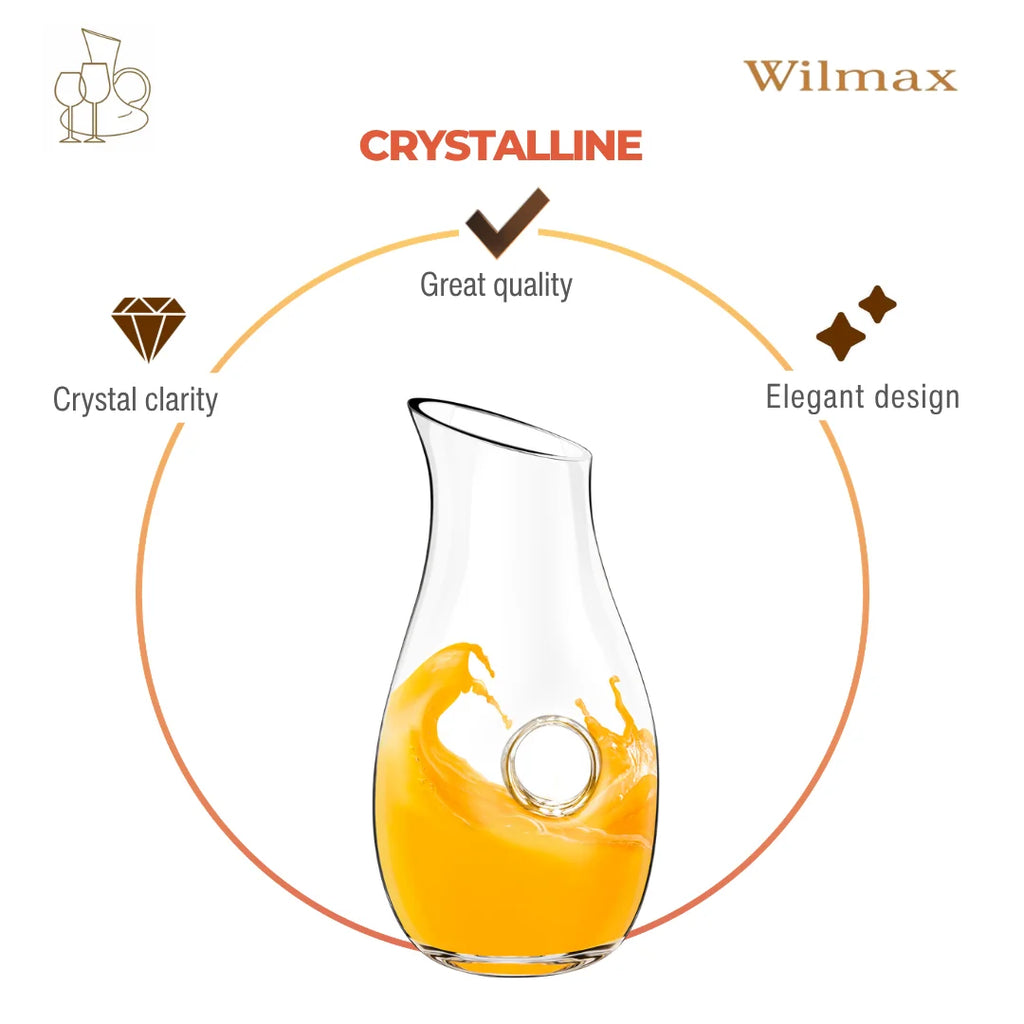 Wilmax Karaffe 750 ml Transparent aus Wilmax Crystalline-Serie