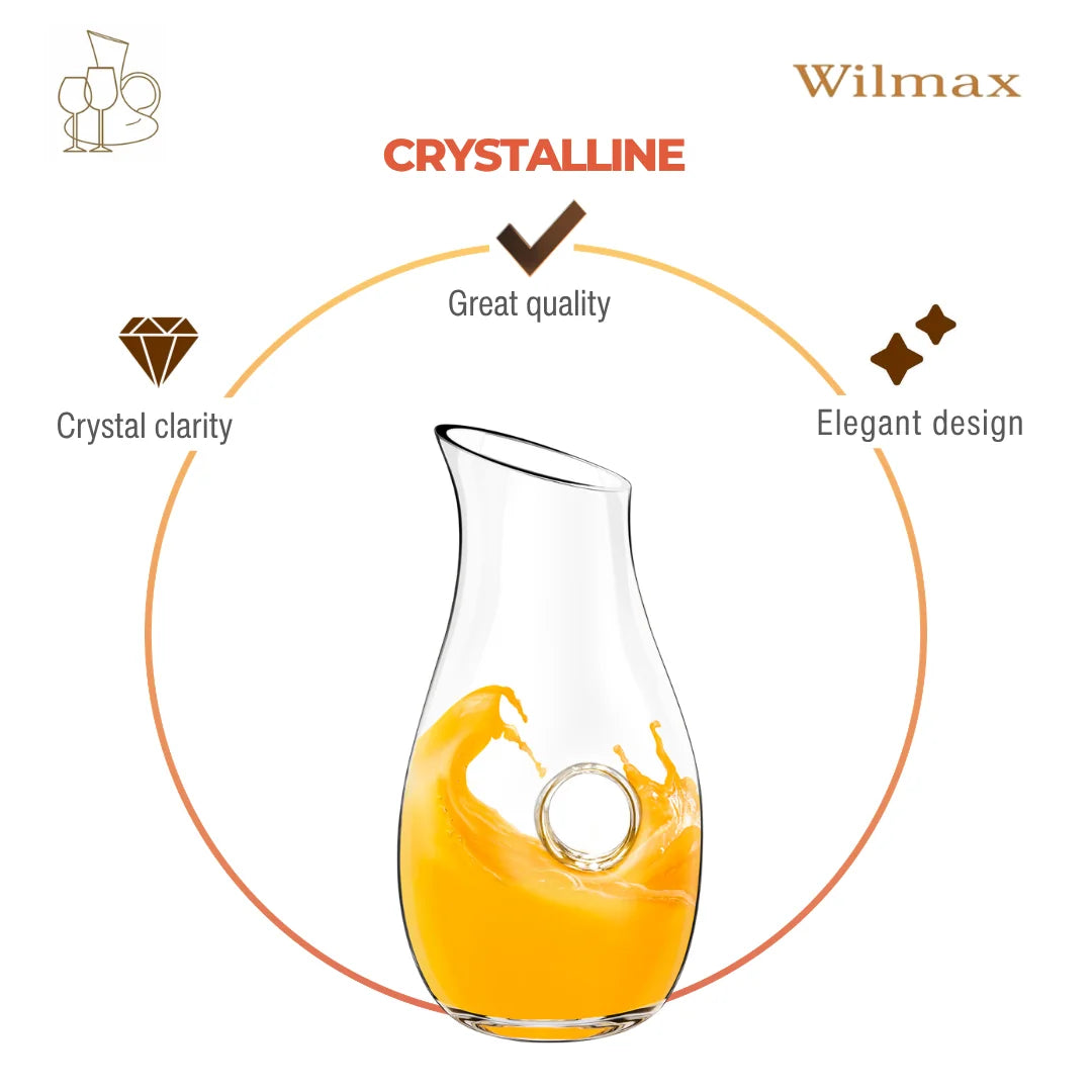 Wilmax Karaffe 750 ml Transparent aus Wilmax Crystalline-Serie