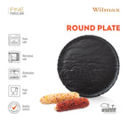 Wilmax Teller SlateStone Rund Schwarz 33 cm Porzellan WL-661129/A
