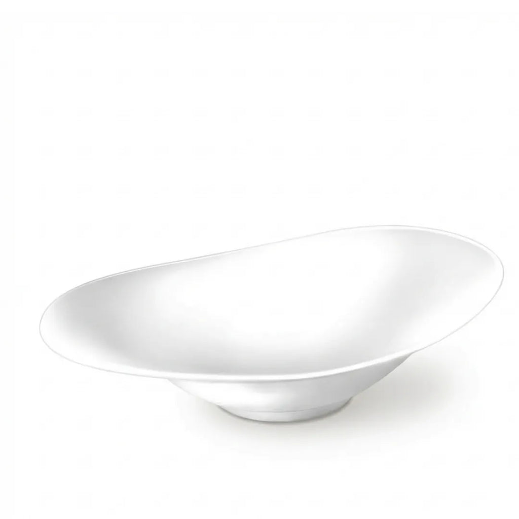 Wilmax Servierplatte 30,5 × 21 cm Weiß aus Porzellan