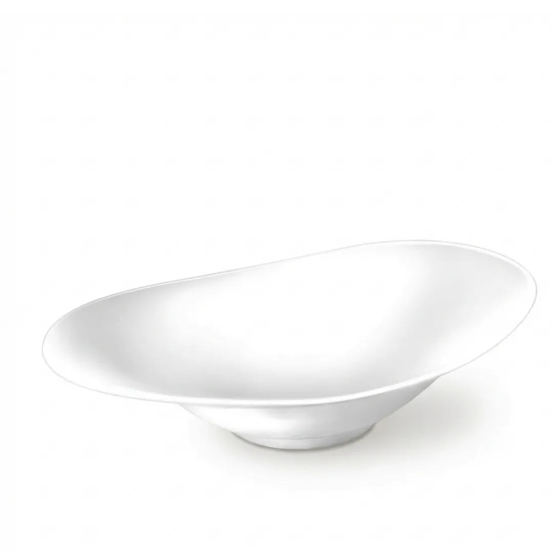 Wilmax Servierplatte 30,5 × 21 cm Weiß aus Porzellan