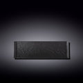 Wilmax Servierplatte 30 × 9,5 cm Schwarz aus Porzellan