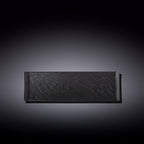 Wilmax Servierplatte 30 × 9,5 cm Schwarz aus Porzellan