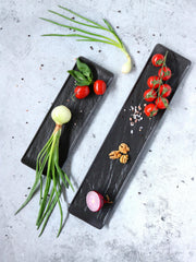 Wilmax Servierplatte 2er-Set Schwarz Kratzfest Spülmaschinenfest WL-661102/A2