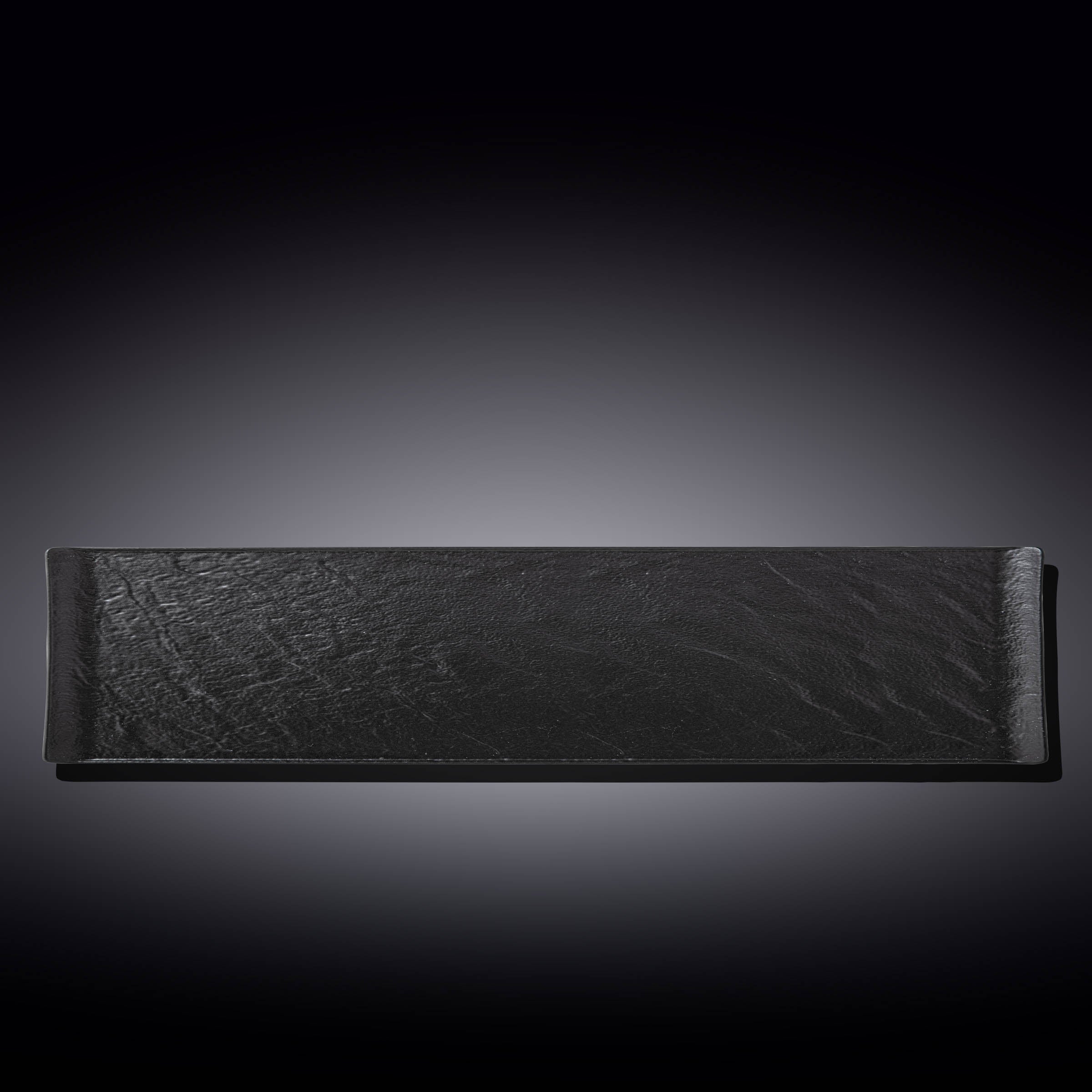 Wilmax Rechteckschale SlateStone Schwarz 46.5 x 9.5 cm Porzellan WL-661103/A