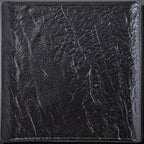 Wilmax Quadratische Servierplatte 13 × 13 cm Schwarz aus Porzellan