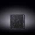 Wilmax Quadratischer Teller SlateStone Schwarz 13 x 13 cm Porzellan WL-661104/A