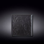 Wilmax Quadratischer Teller SlateStone Schwarz 17 x 17 cm Porzellan WL-661105/A