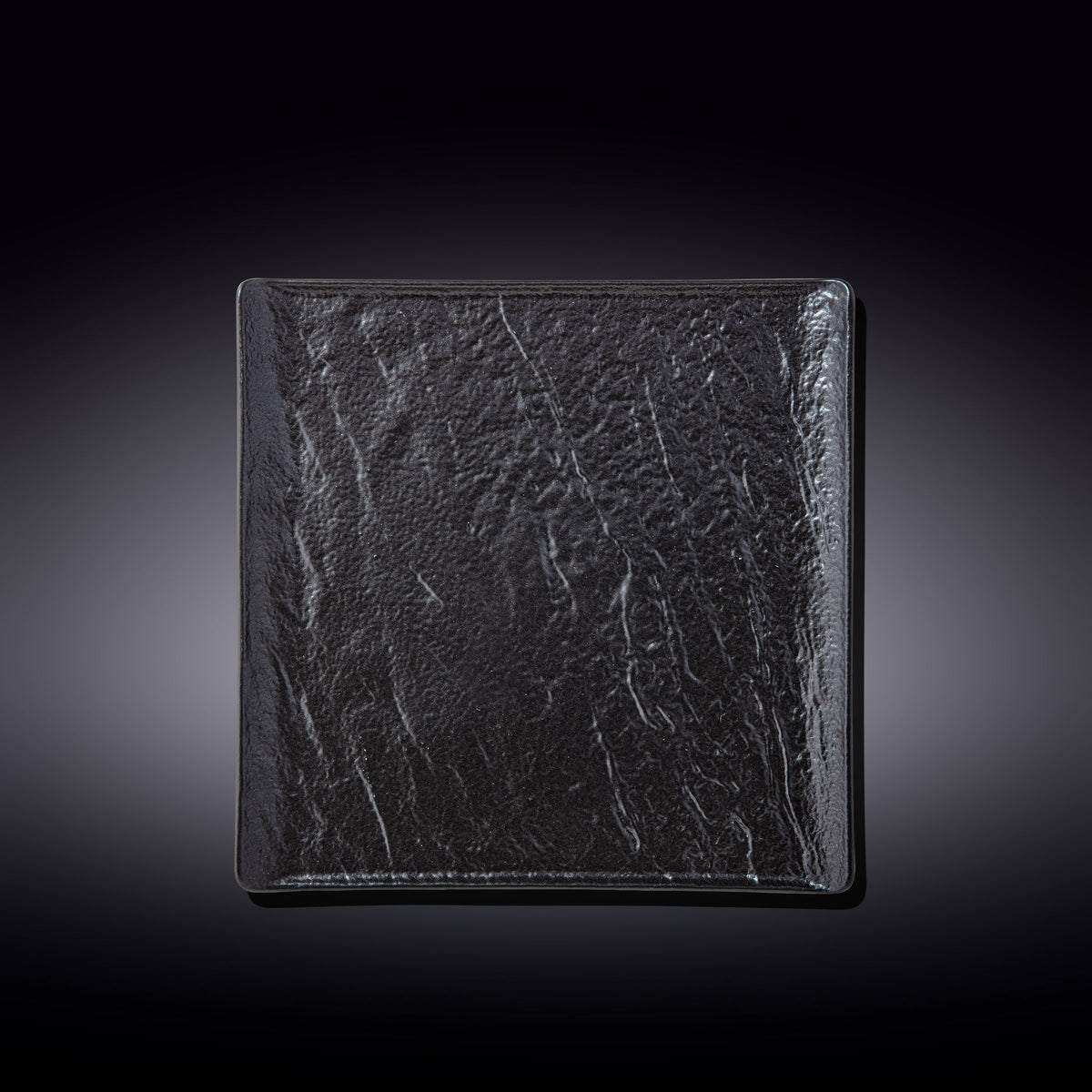 Wilmax Quadratischer Teller SlateStone Porzellan Schwarz 21,5 x 21,5 cm