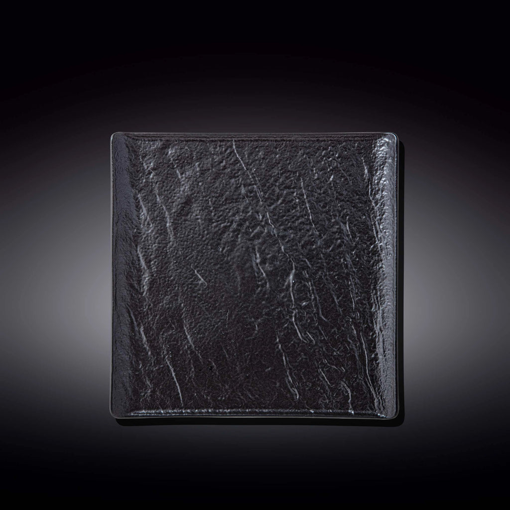 Wilmax Quadratischer Teller 21.5 x 21.5 cm 3er Set SlateStone Schwarz WL-661106/A3