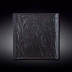 Wilmax Quadratische Platte 27 x 27 cm 2er Set SlateStone Schwarz WL-661107/A2