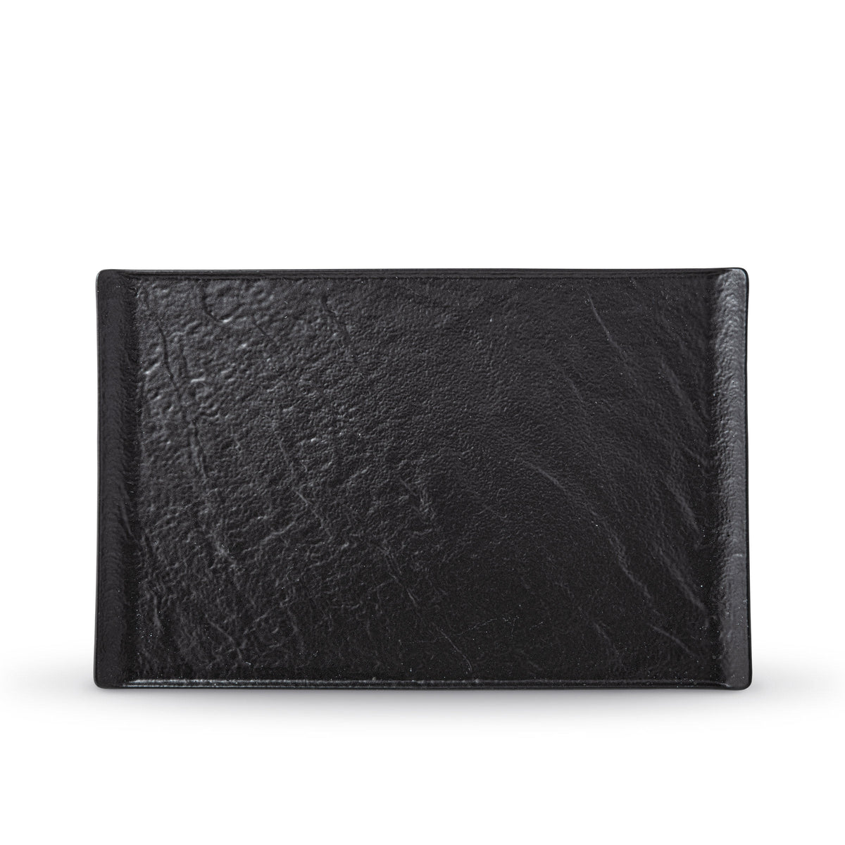Wilmax Servierplatte 38 × 24,5 cm Schwarz aus Porzellan