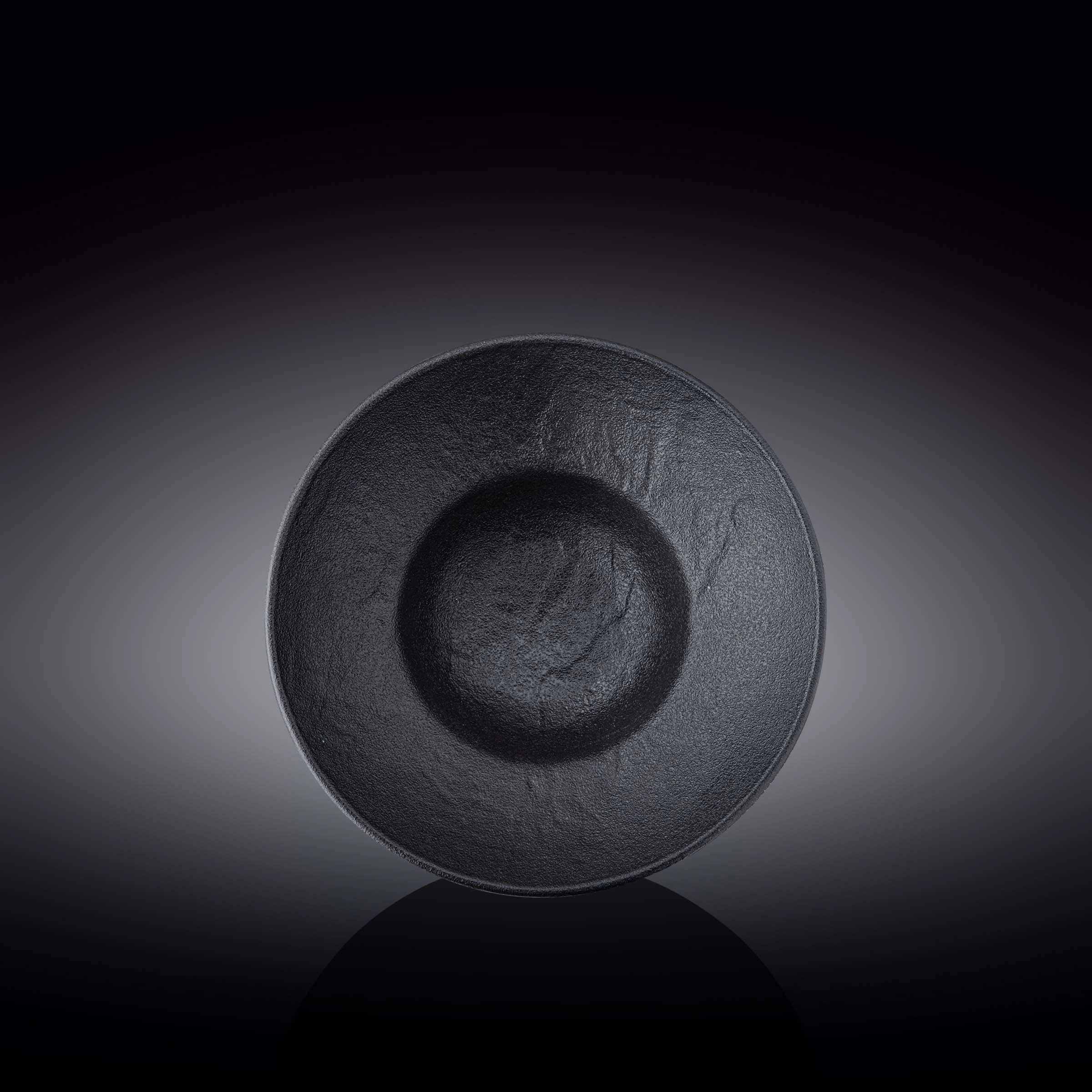 Wilmax Tiefer Teller SlateStone Schwarz 20 cm 800 ml Porzellan WL-661112/A