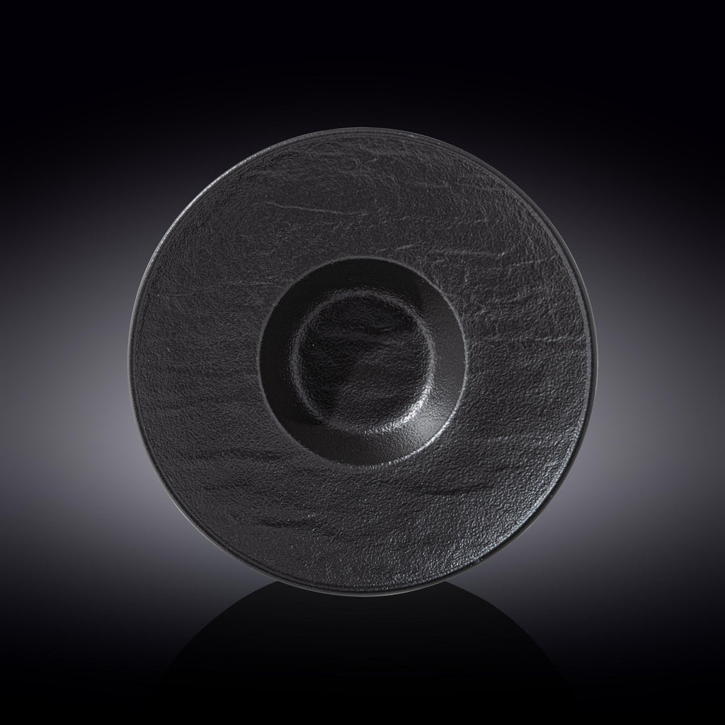 Wilmax Tiefer Teller 27 cm 250 ml Schwarz aus Porzellan