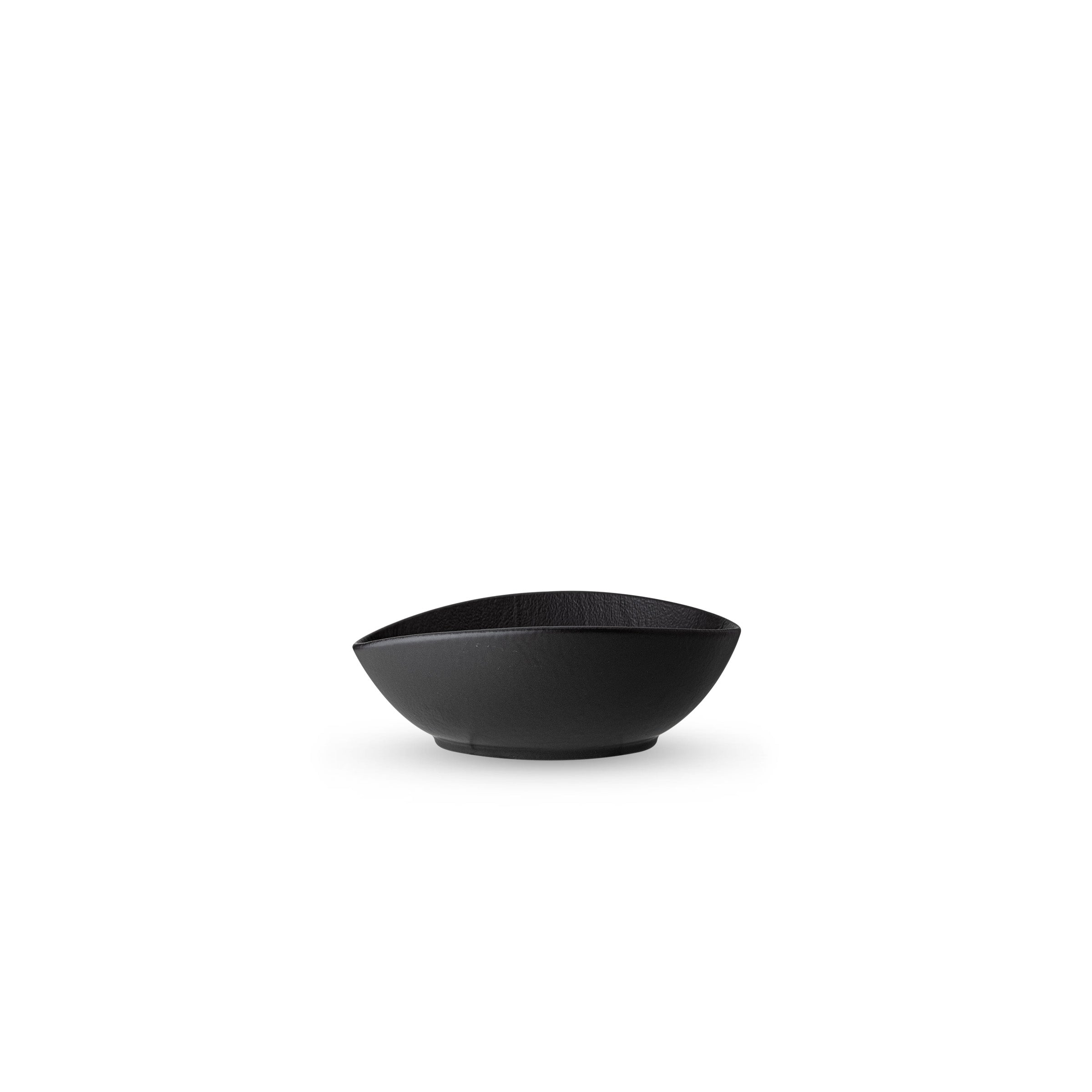 Wilmax Ovaler Teller 8 x 6 x 3 cm Schwarz WL-661117/A