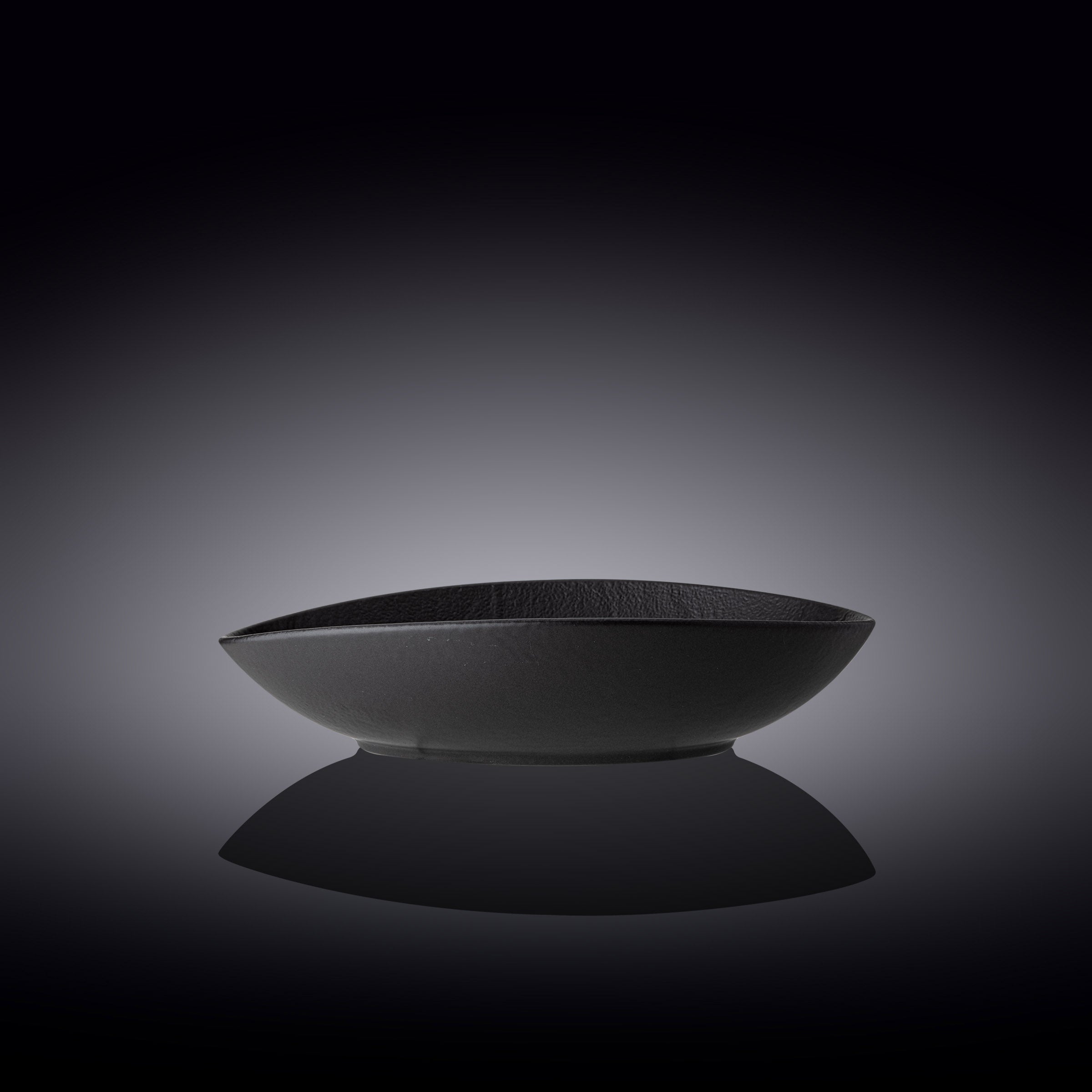 Wilmax Ovale Schüssel, 25 x 16,5 x 6 cm, Schwarz – WL-661120/A