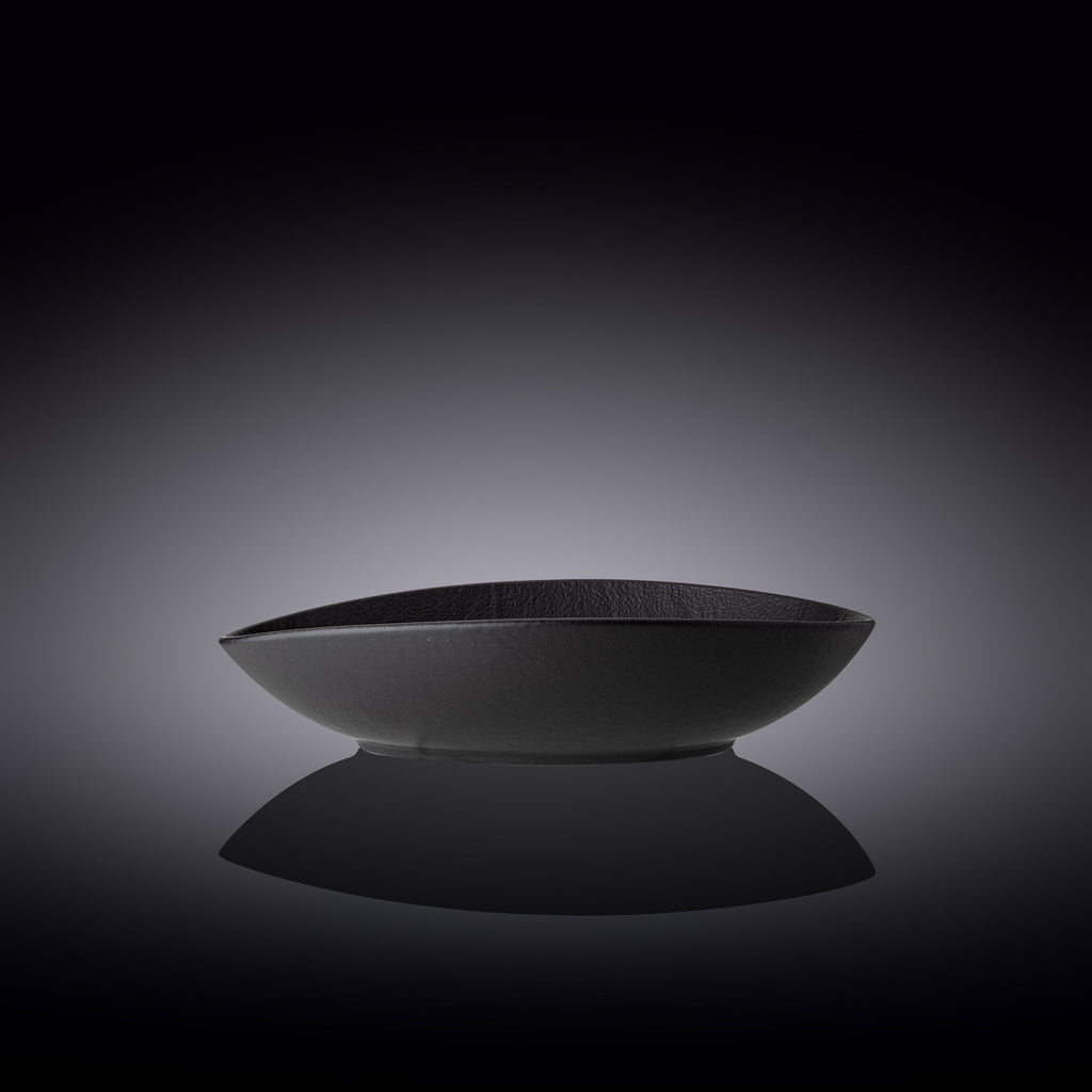 Wilmax Ovale Servierschale SlateStone Schwarz 25 x 16.5 x 6 cm Porzellan WL-661120/A