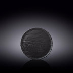Wilmax Runder Teller 15,5 cm Schwarz aus Porzellan