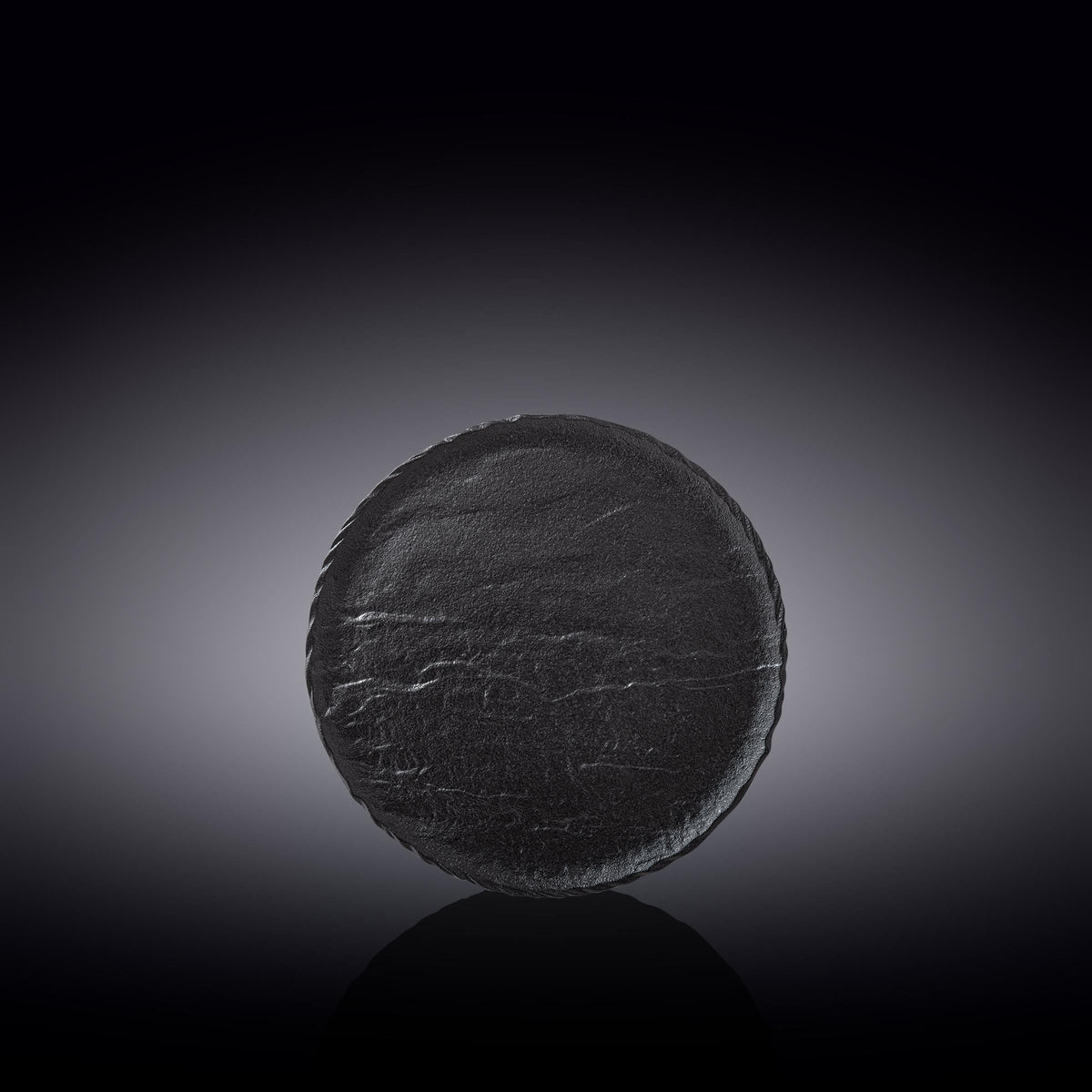 Wilmax Runder Teller 15,5 cm Schwarz aus Porzellan