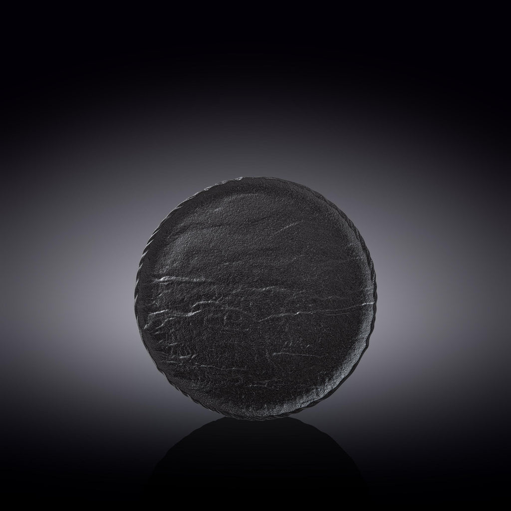 Wilmax Teller 18 cm Schwarz aus Porzellan
