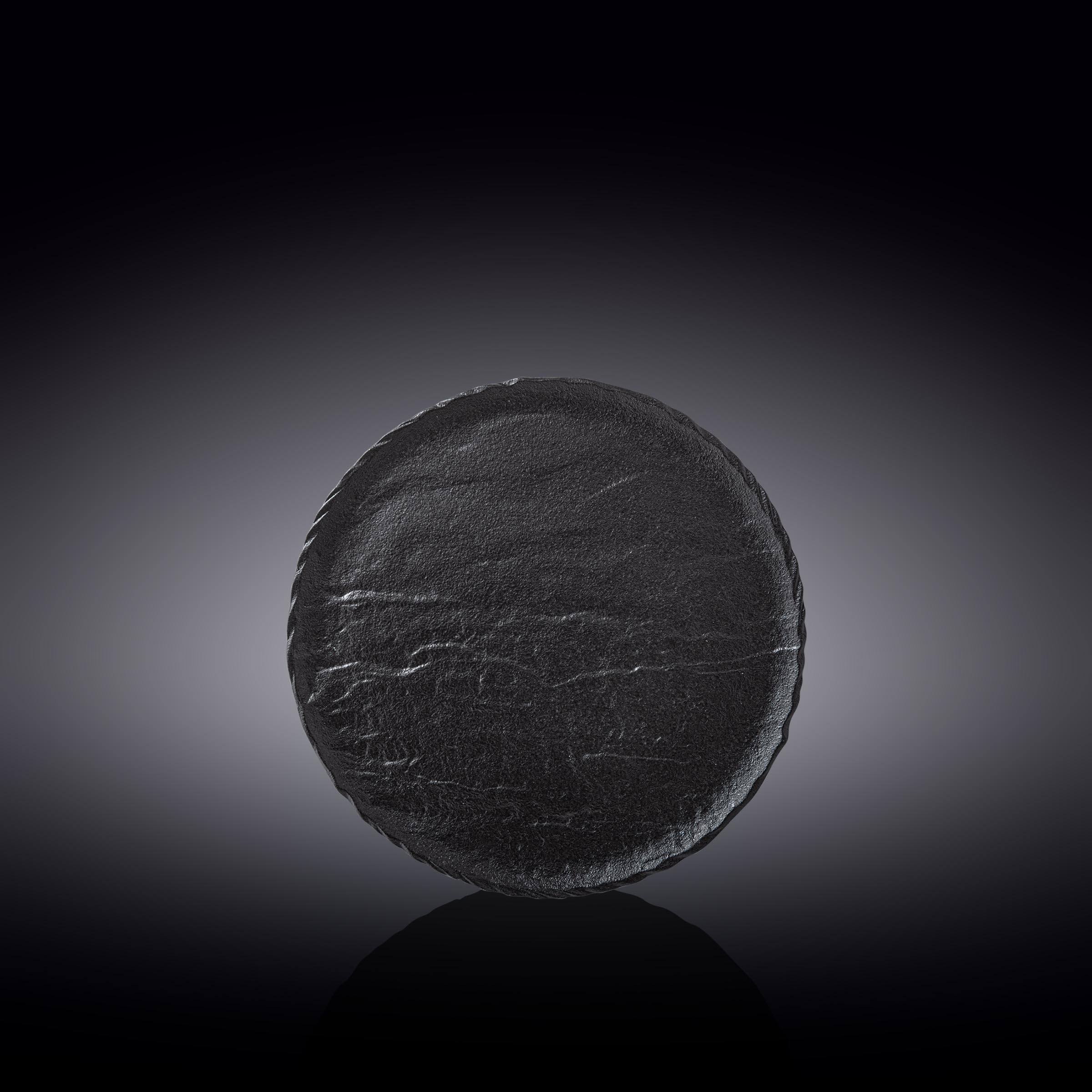 Wilmax Teller 18 cm Schwarz aus Porzellan