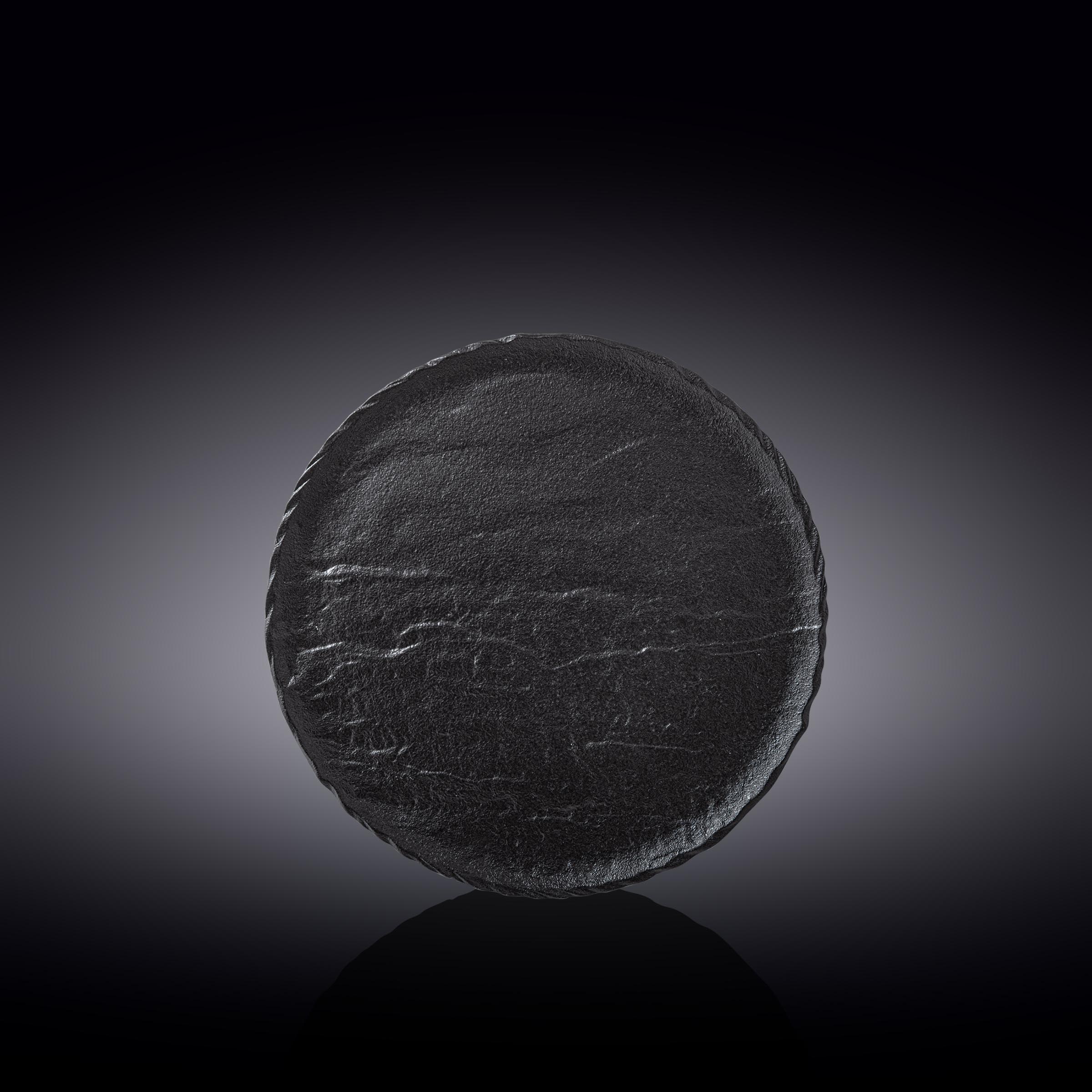 Wilmax Runde Platte SlateStone Schwarz 20.5 cm Porzellan WL-661124/A