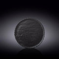 Wilmax Runde Platte 20,5 cm Schwarz aus Porzellan