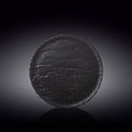 Wilmax Runder Teller 23 cm Schwarz aus Porzellan