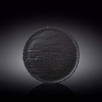 Wilmax Runder Teller 23 cm Schwarz aus Porzellan