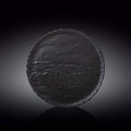 Wilmax Runder Teller 25 cm Schwarz aus Porzellan