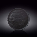 Wilmax Runder Teller 25 cm Schwarz aus Porzellan