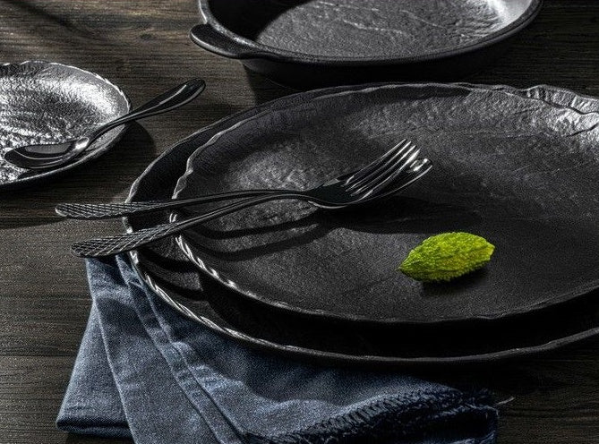 Wilmax Round Platter 30 cm Schwarz, WL-661128/A